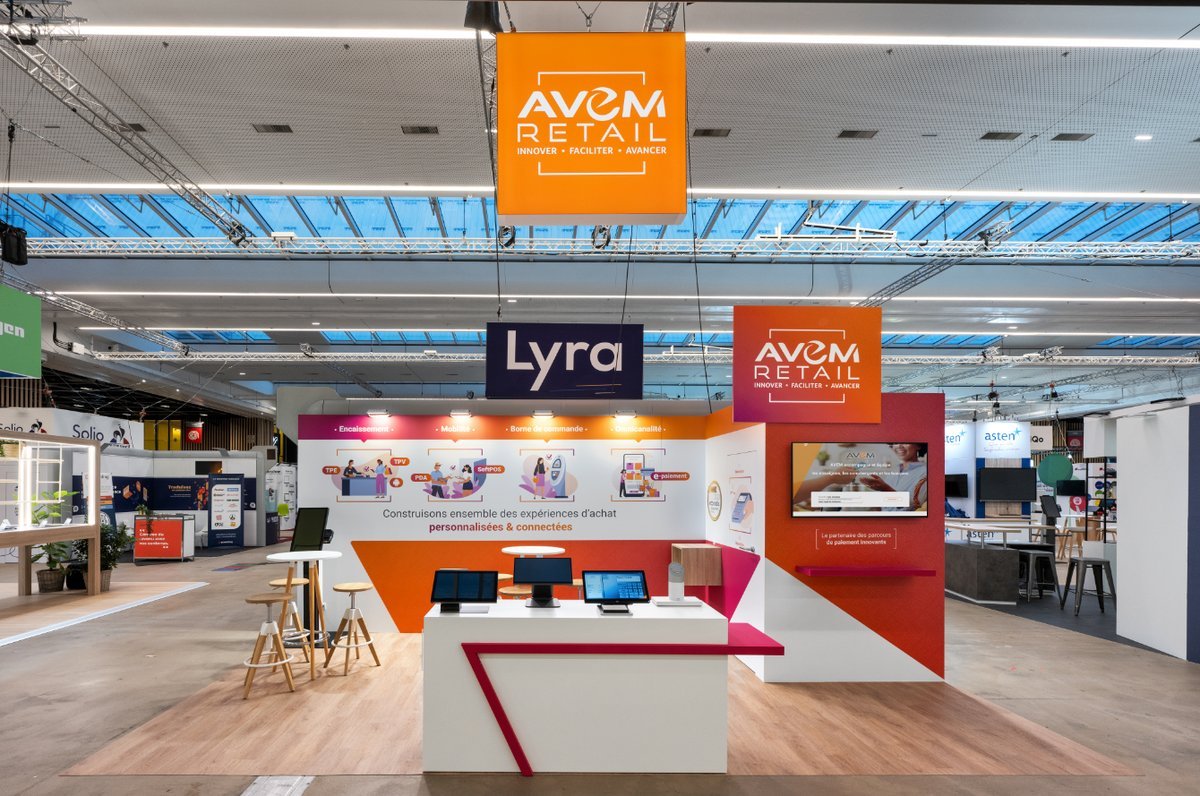 Stand AVEM Retail, salon Paris Retail Week